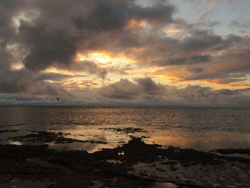 First sunrise in the world at Tatopouri Bay, Gisbourne