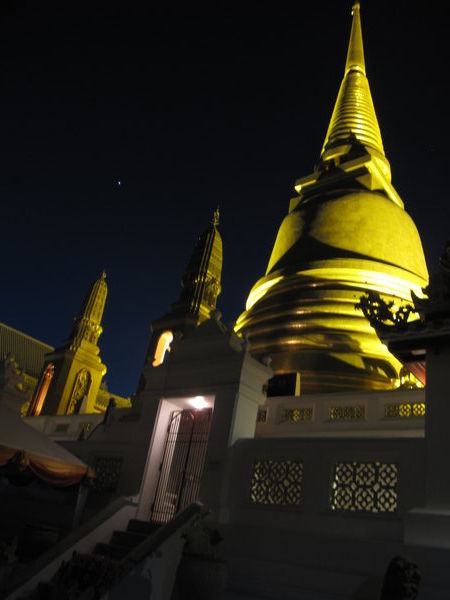 A Temple visit at night