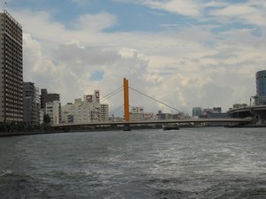 Boat trip on the Sumida river