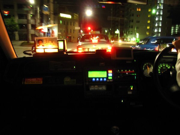 Midnight Taxi ride - Kyoto