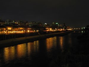 Kama-gawa night lights