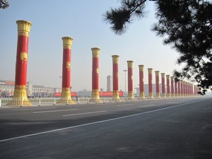 Columns Flanking Tiananmen Square