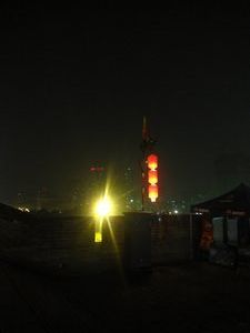 The fortress at night