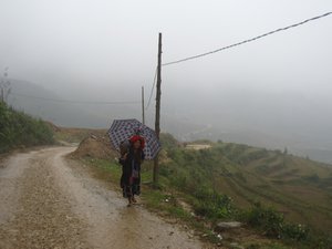 Sapa Locals braving the weather