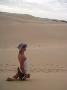 The famous white sand dunes