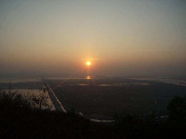 Sun set from Sam mountain