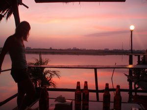 Phnom Penh at sunset