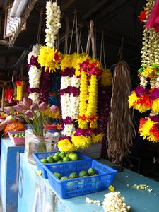 Hindu wreath makers