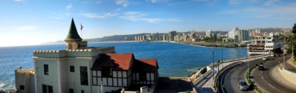 View of Vina Del Mar from one of the 'castle' lookouts