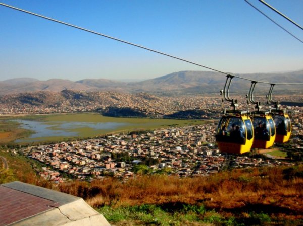Cable Car up to the Jesus Christ statue overlooking Cochabamba