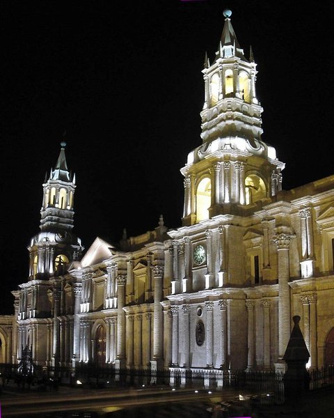 The cathedral in Arequipa