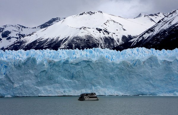 This gives a great perspective of the size of the Perito Moreno Glacier