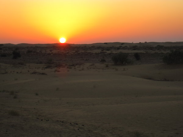 Sunset at Sand Dunes