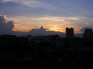 Sunset over KB