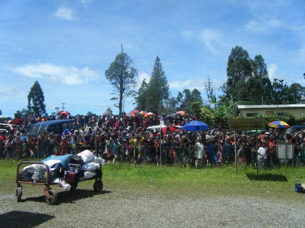 The welcoming committee in Papau New Guinea