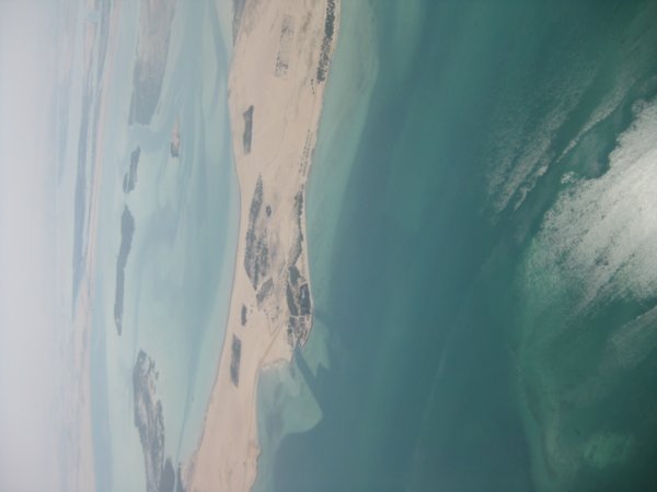 View of Abu Dhabi from the plane