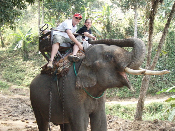 Chiang Mai elephant ride 2007