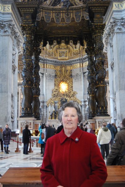 Mom in St Peter's Basilica