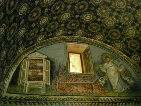 Mosaics inside the Mausoleo di Galla Placidia
