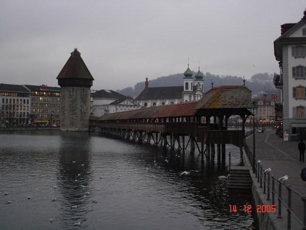 Two famous landmarks of Lucerne