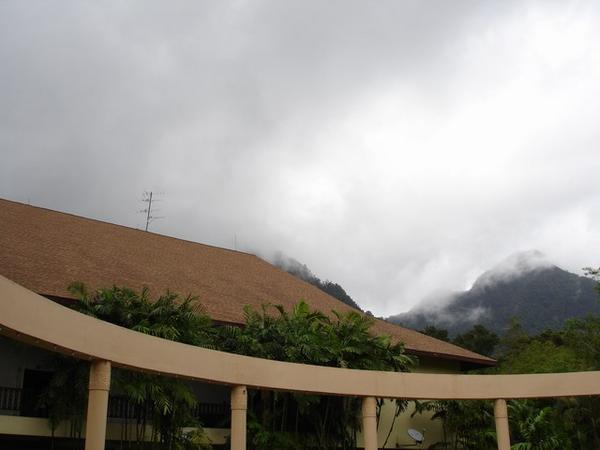 The cloudy sky at the Damai resort