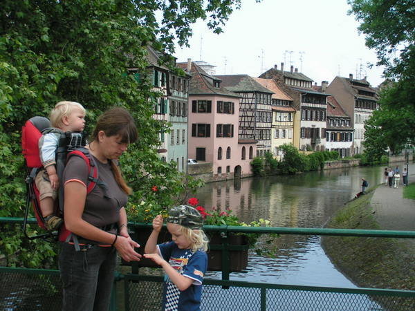 Vanhoja taloja Petit-Francen alueella Strasbourgissa