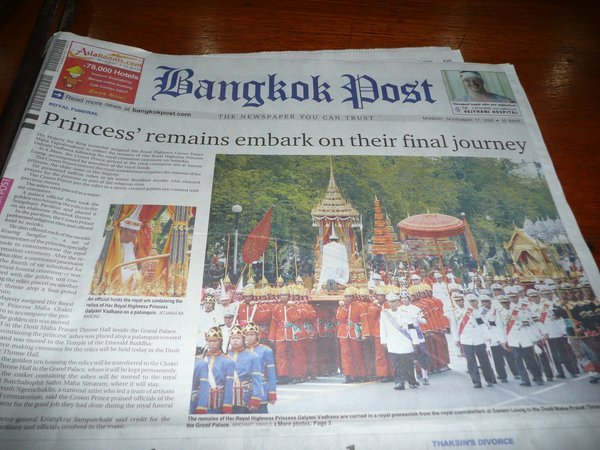 Bangkok Post Does Photo Spread of Ceremonies