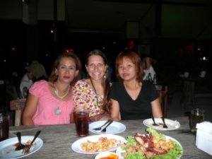 Nong, me, and Nay at country bar