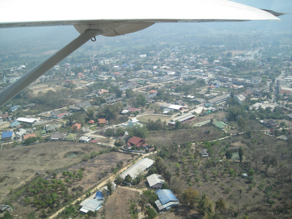 view of Pai from the plane