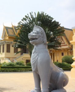 the palace lion and his foliage