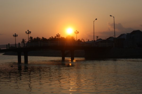 sunset in Hoi An