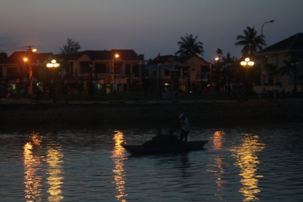 on the river at night Hoi An