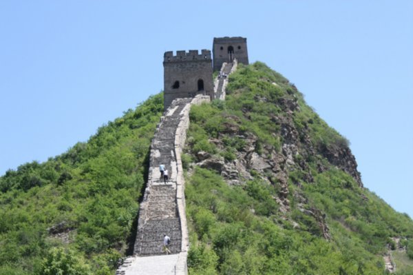 Walking up the Great Wall
