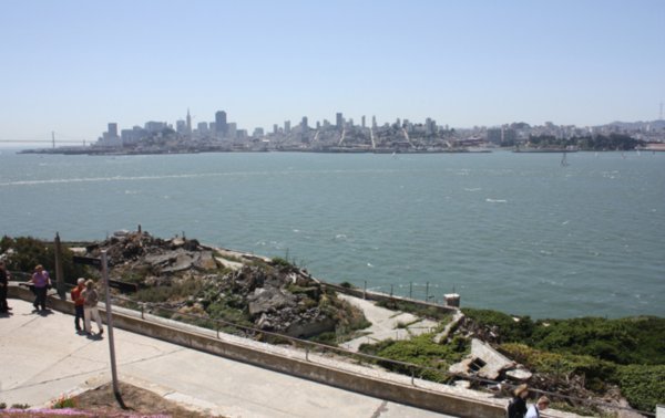 the view of San Fran from Alcatraz