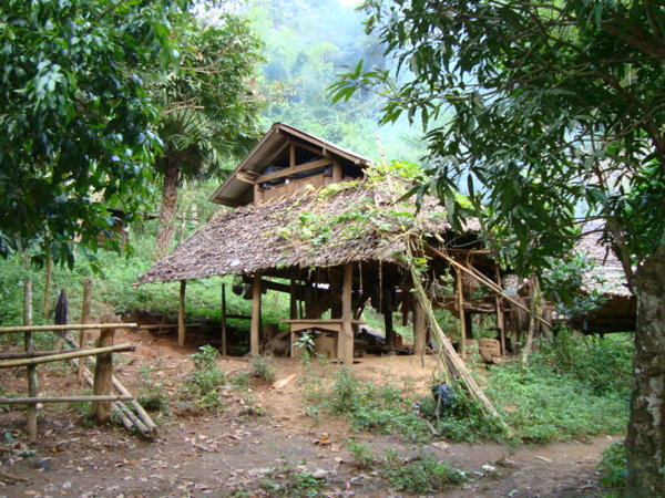 Traditional hill tribe house