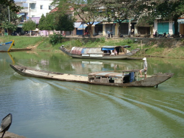 Typical Vietnamese riverboat
