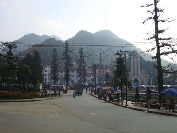 The mountain town of Sapa