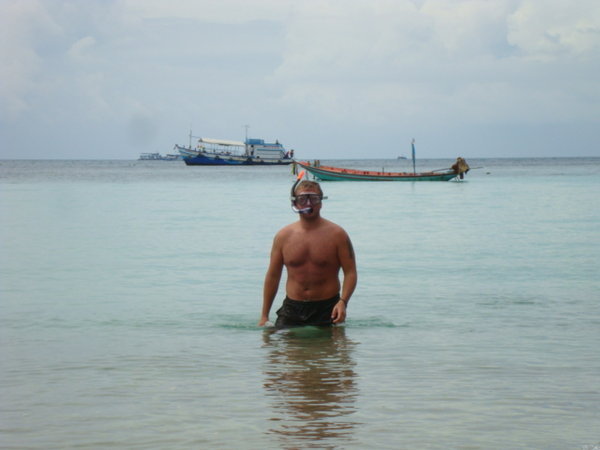 Nath in his snorkel gear