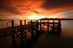 Kota Kinabalu zonsondergang