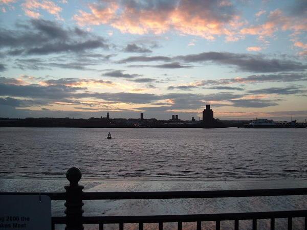 The Mersey At Sunset