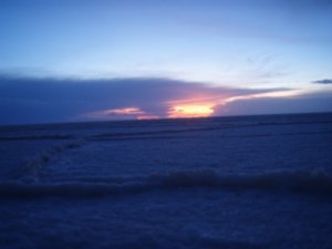 Sunrise on the Salt Flats