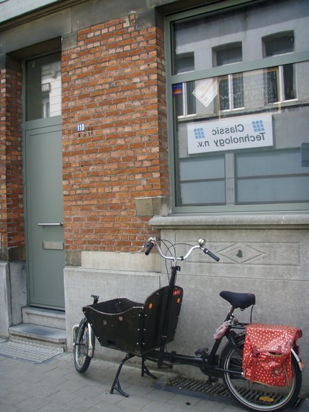 Entrance to AB Hostel, Antwerp
