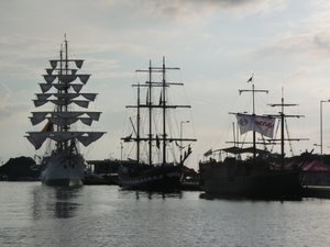 sailing ships in Cartagena