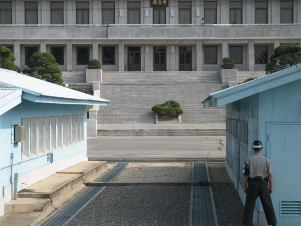A North Korean Soldier Watches..