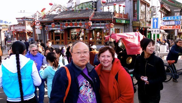 Melinda and Ernest in Hutong district
