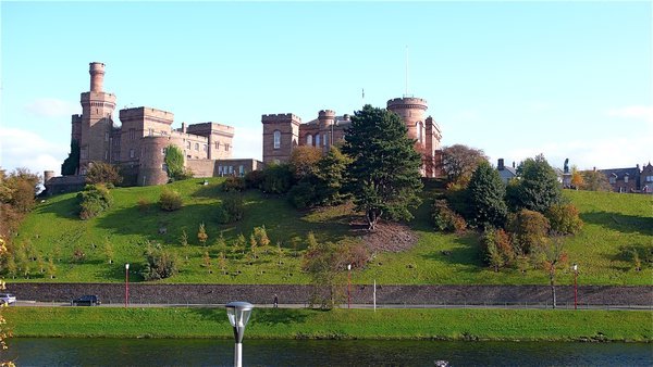view of Inverness castle from our room