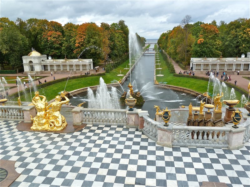 Main fountain from top