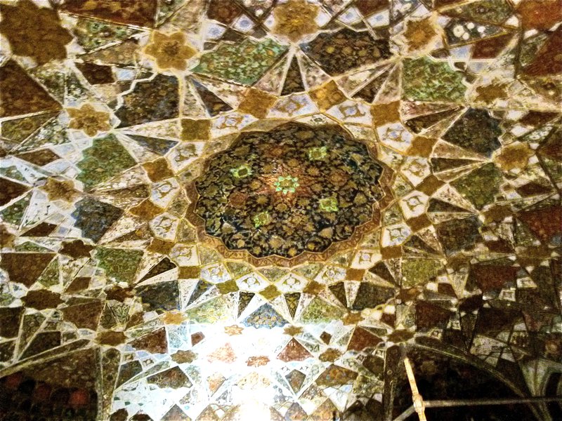 ceiling in tomb