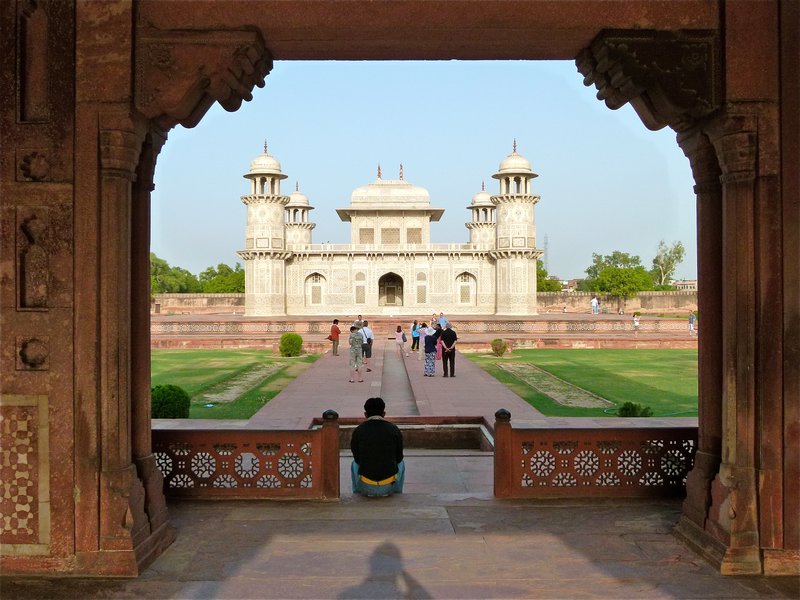 Baby Taj through gate