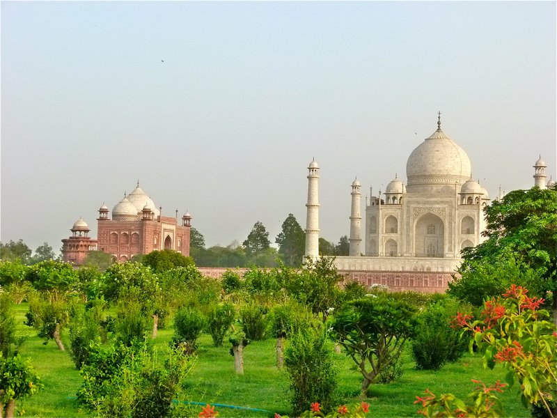 Taj Mahal from across river
